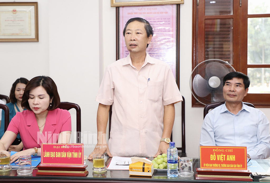 Đồng chí Quyền Mạnh Toàn được điều động bổ nhiệm giữ chức Phó trưởng Ban Dân vận Tỉnh ủy