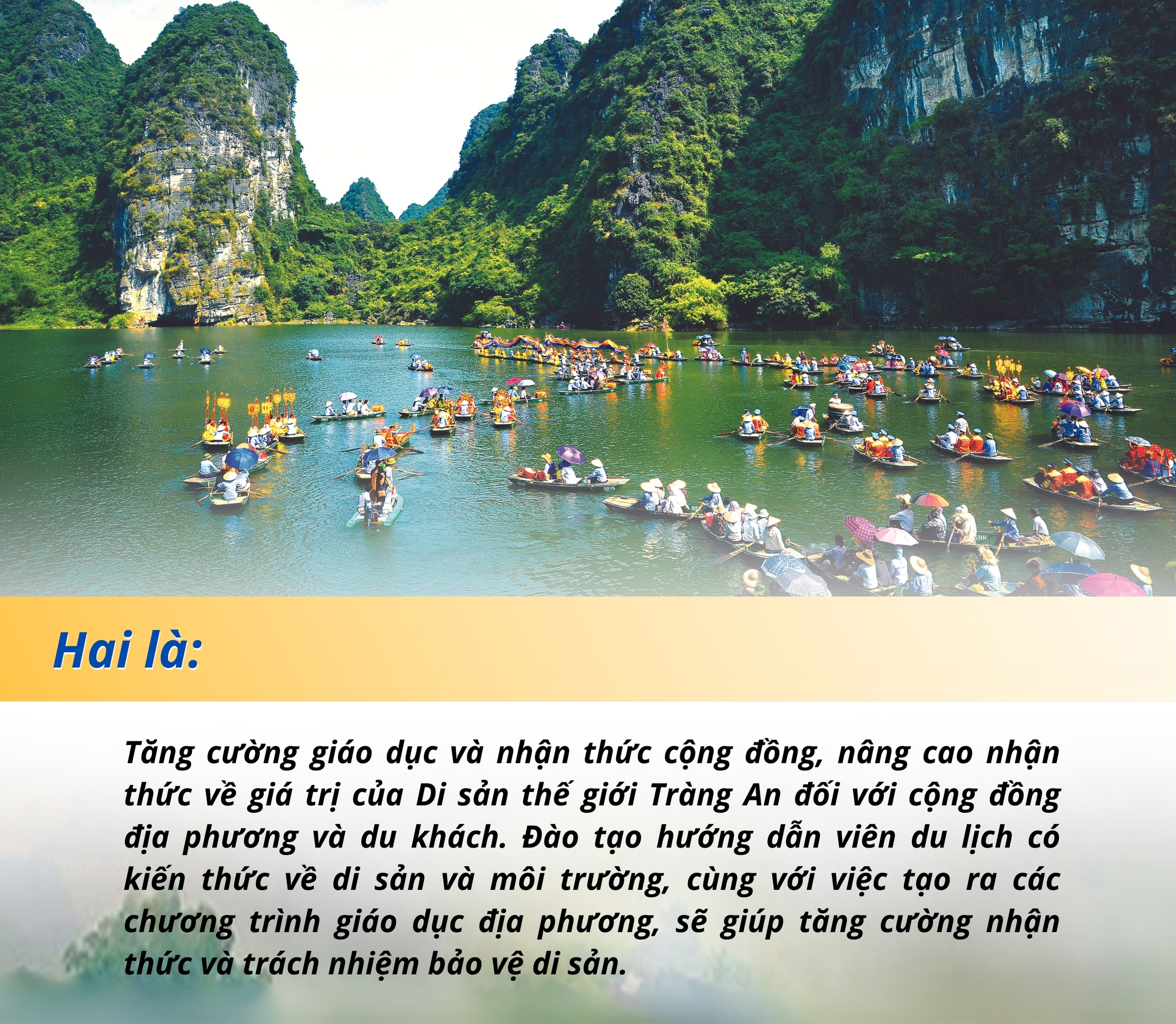 Emagazine Quần thể danh thắng Tràng An Hội tụ giá trị di sản của nhân loại điển hình gắn kết giữa bảo tồn và phát triển bền vững