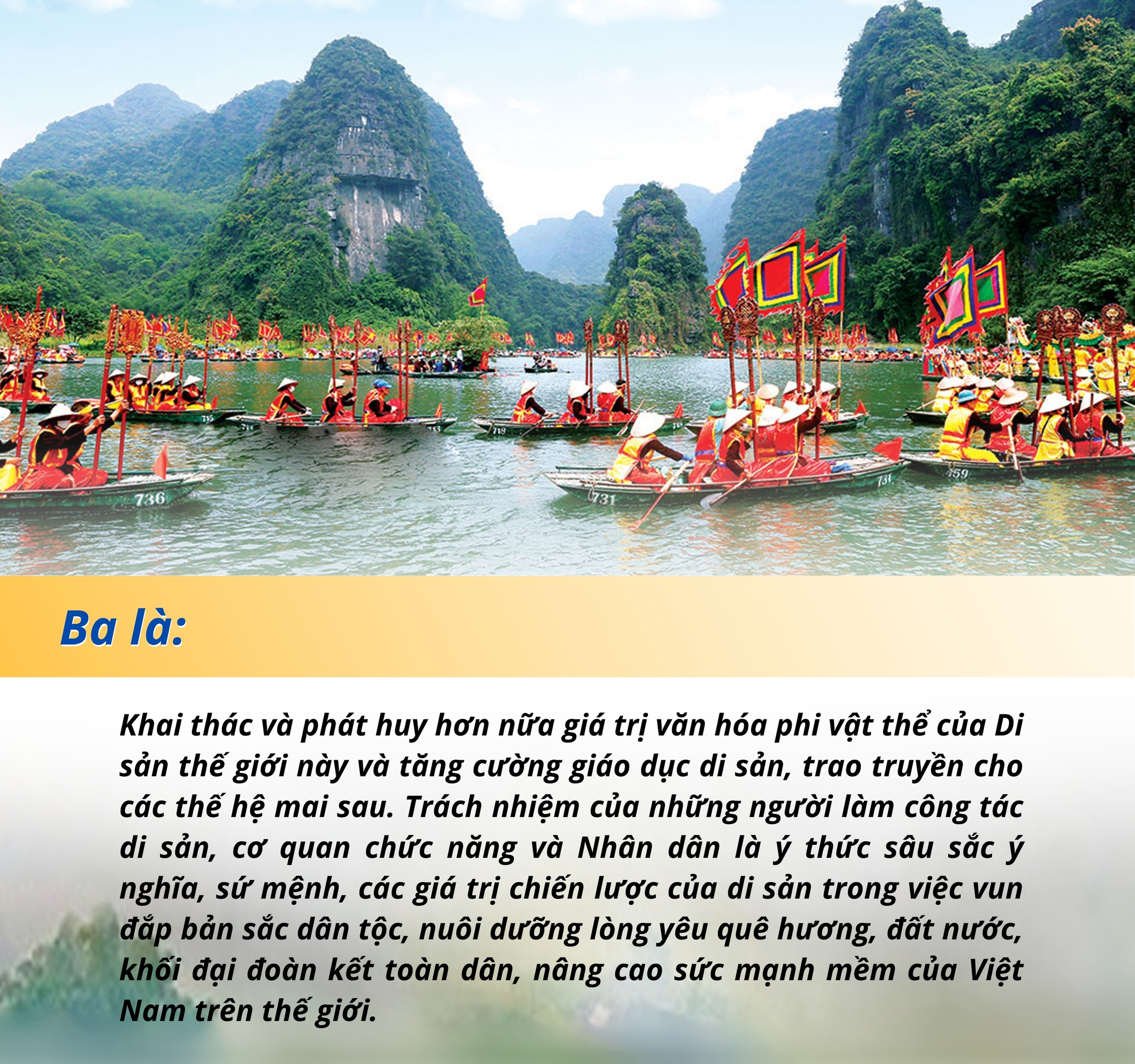 Emagazine Quần thể danh thắng Tràng An Hội tụ giá trị di sản của nhân loại điển hình gắn kết giữa bảo tồn và phát triển bền vững