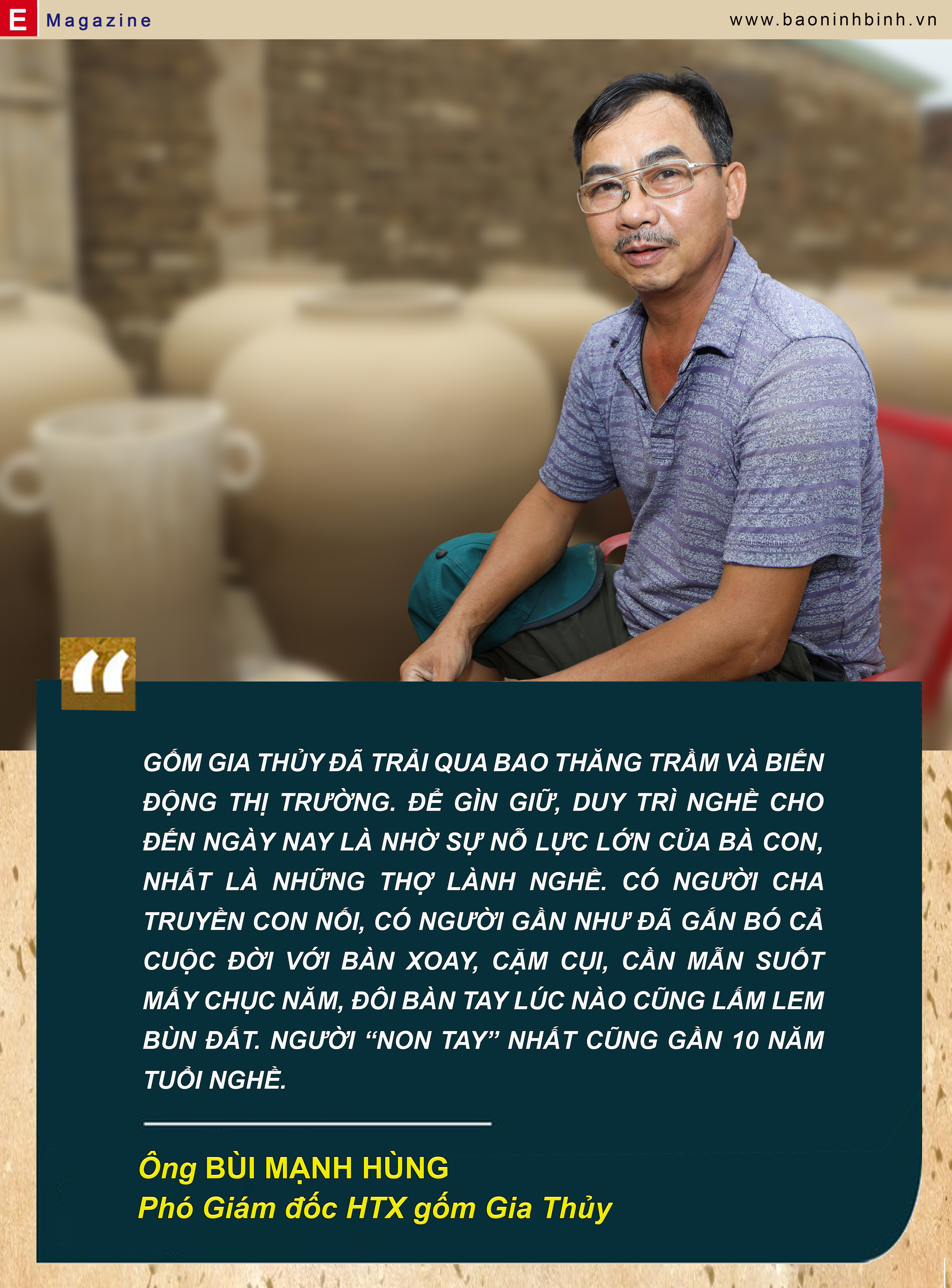 Emagazine Gốm Gia Thủybền bỉ cùng vòng xoay thời gian