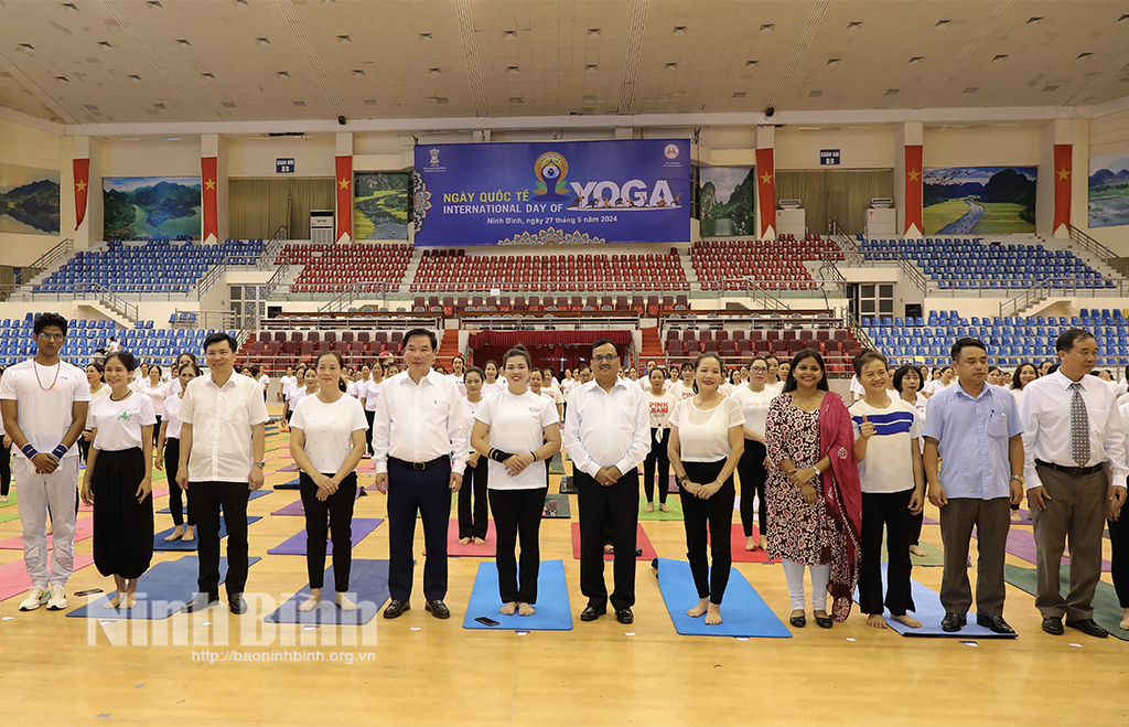 Chương trình chào mừng Ngày Quốc tế Yoga tại Ninh Bình