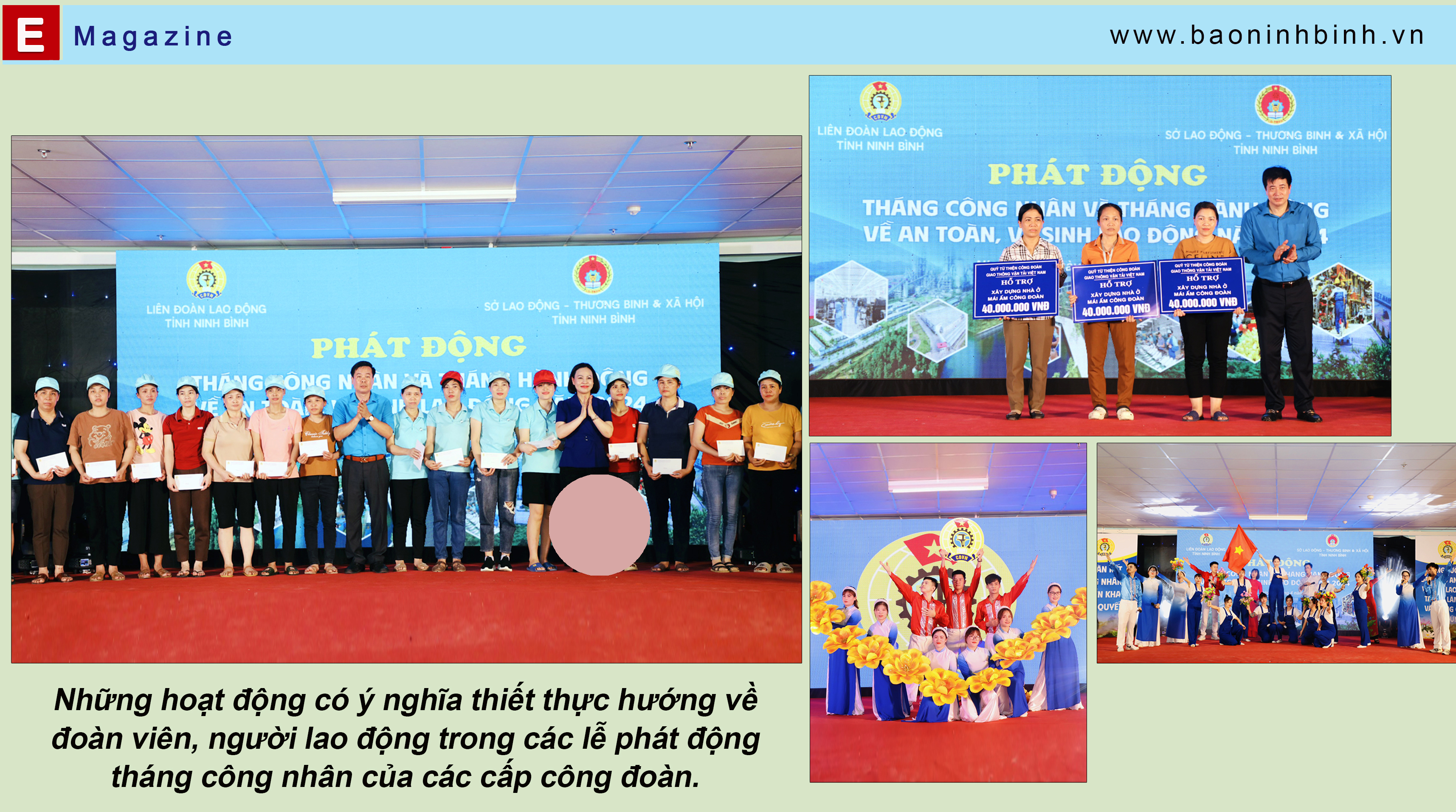 Emagazine Tháng Công nhân tháng nghĩa tình đậm chất Công đoàn