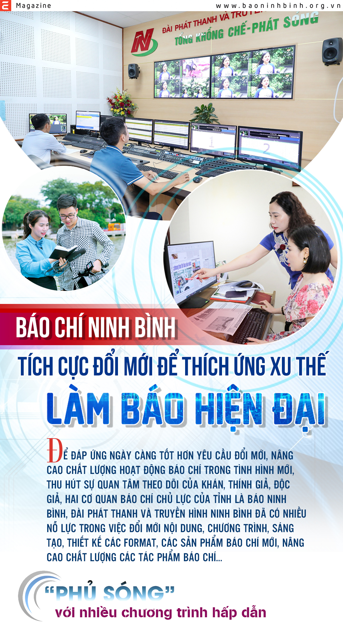 Emagazine Báo chí Ninh Bình tích cực đổi mới để thích ứng với xu thế làm báo hiện đại