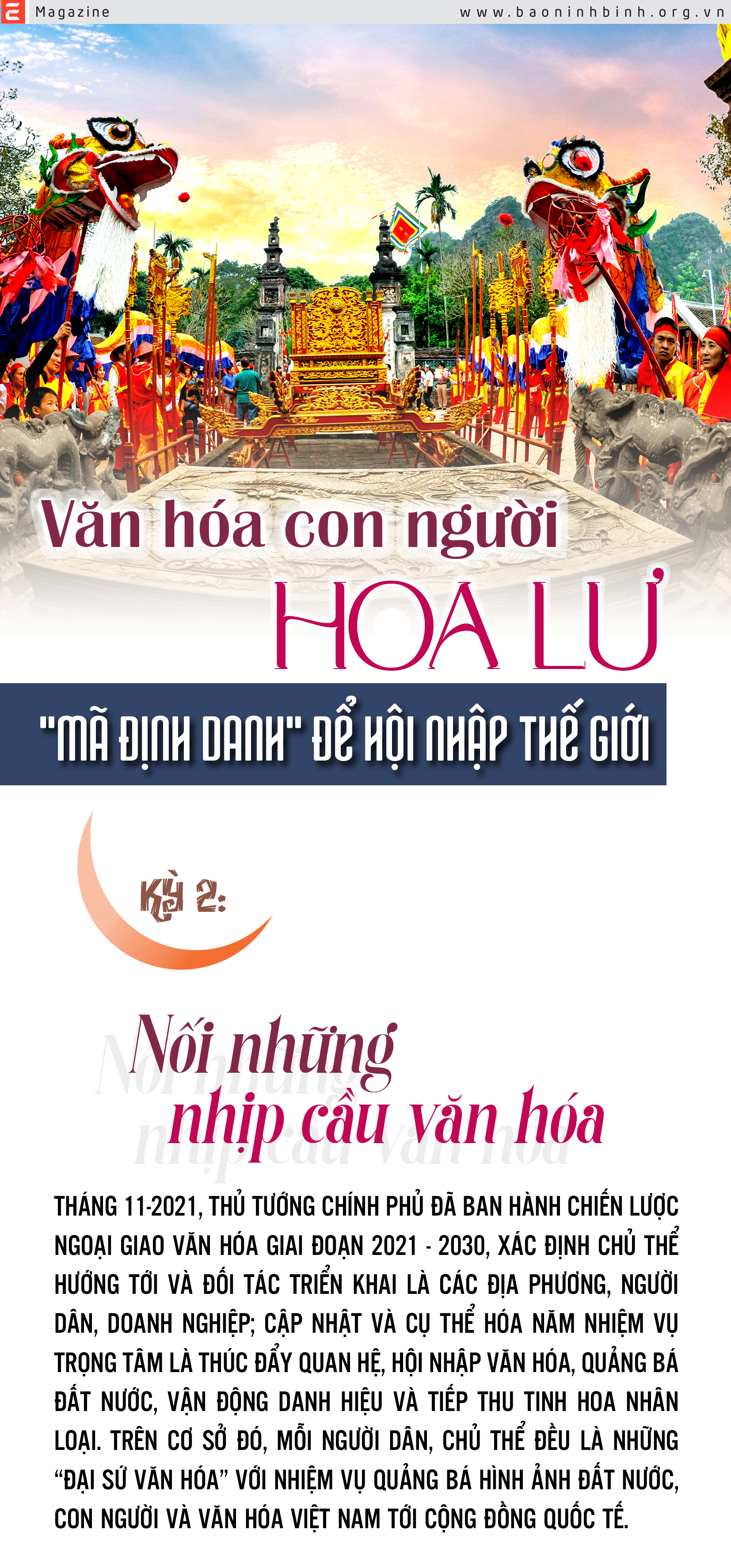 Emagazine Văn hóa con người Tràng An mã định danh để hội nhập thế giới