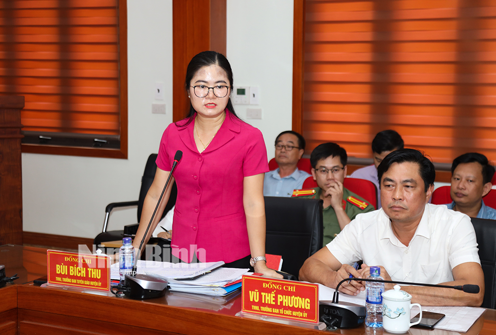 Ban Chỉ đạo 35 huyện Nho Quan sơ kết công tác 6 tháng đầu năm