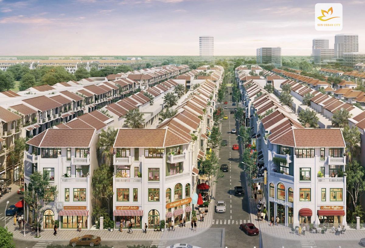 Shophouse Sun Urban City Bảng giá giỏ hàng căn đẹp giai đoạn 1 QC
