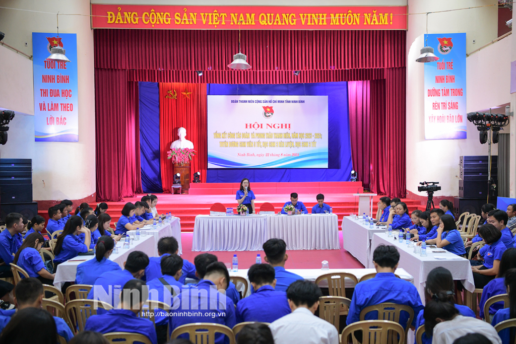 Triển khai công tác Đoàn và phong trào thanh niên trường học năm học 2024 2025