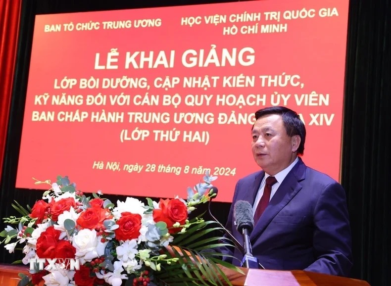 Ảnh Tổng Bí thư dự Lớp bồi dưỡng kiến thức cán bộ quy hoạch Ủy viên Trung ương Đảng