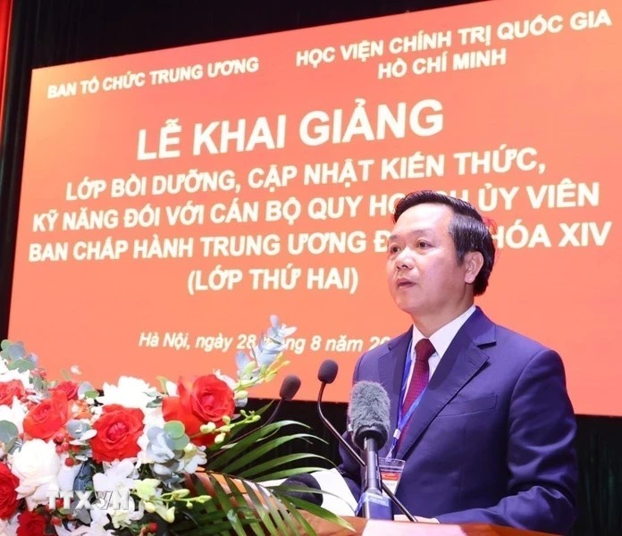 Ảnh Tổng Bí thư dự Lớp bồi dưỡng kiến thức cán bộ quy hoạch Ủy viên Trung ương Đảng