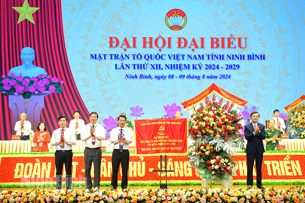 Đại hội đại biểu MTTQ Việt Nam tỉnh Ninh Bình lần thứ XII, nhiệm kỳ 2024-2029 thành công tốt đẹp