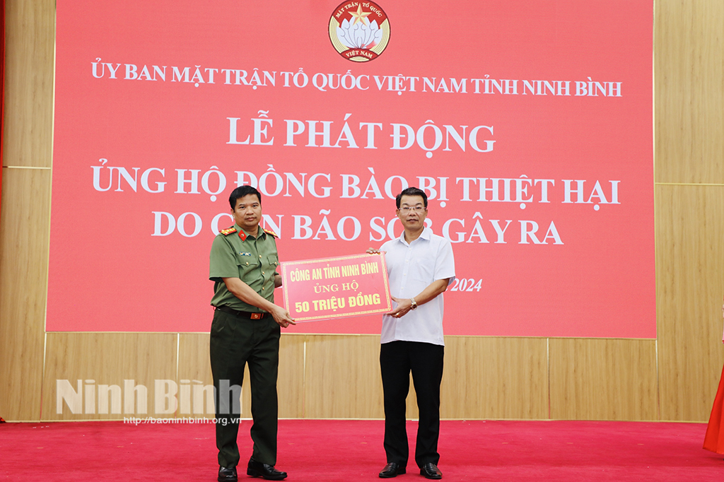 Ủy ban MTTQ Việt Nam tỉnh phát động ủng hộ đồng bào bị thiệt hại do cơn bão số 3 gây ra