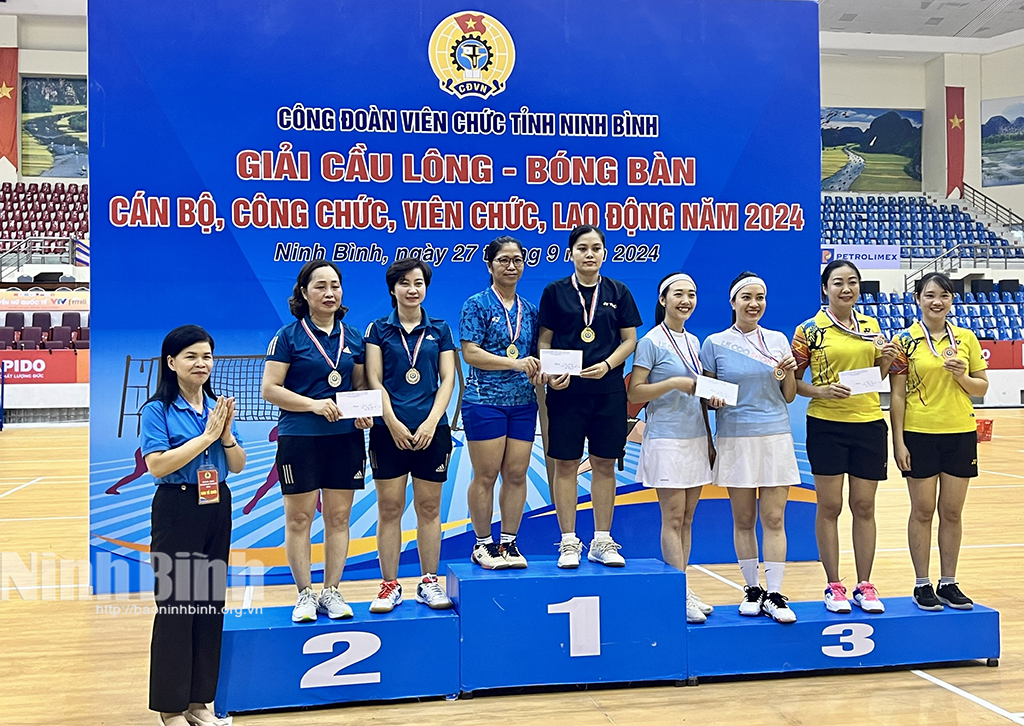 Tổ chức Giải cầu lông bóng bàn Khối Cơ quan tỉnh năm 2024