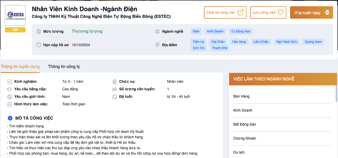 Danang43eduvn Địa chỉ giúp bạn giải bài toán tìm việc làm Đà Nẵng ra vô số nghiệm QC