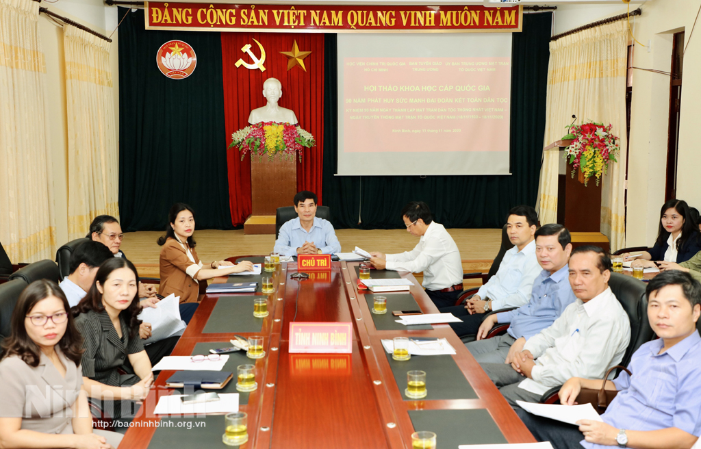 Hội thảo khoa học cấp quốc gia "90 năm phát huy sức mạnh đại đoàn kết toàn dân tộc"
