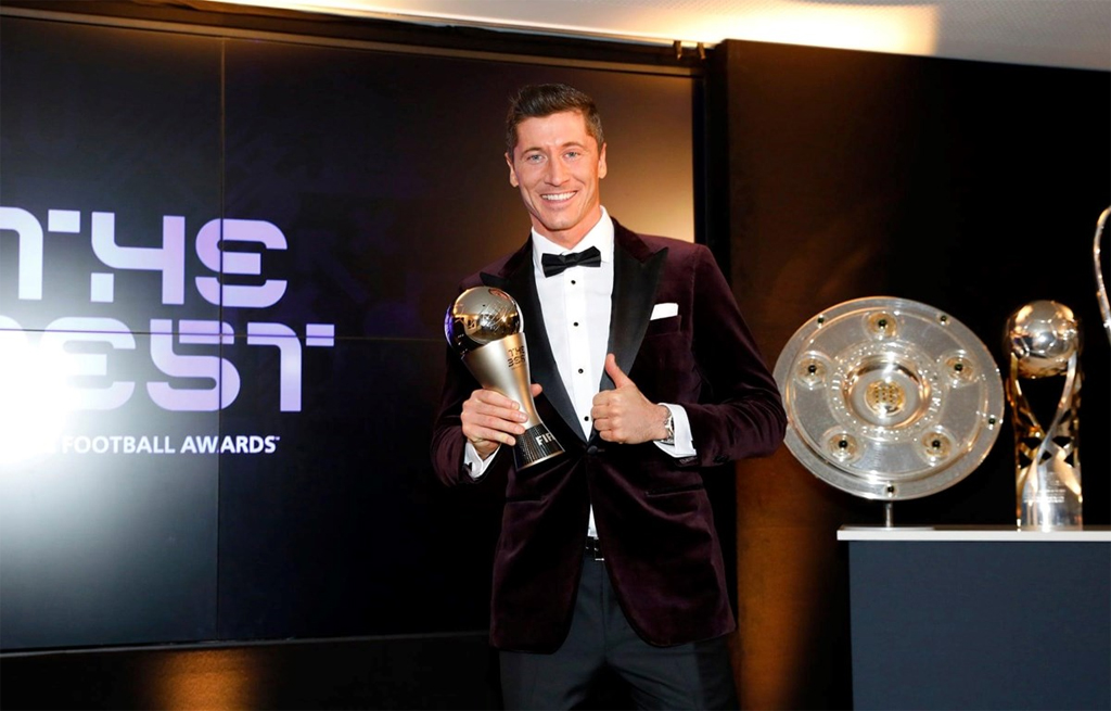 Lewandowski giành danh hiệu Cầu thủ hay nhất năm của FIFA