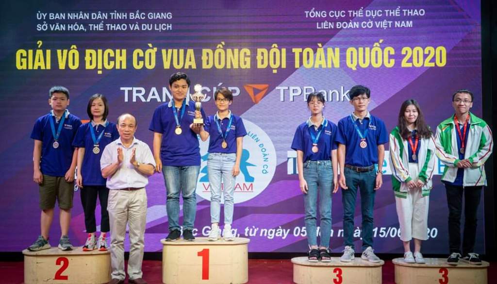 Ninh Bình đạt 1 huy chương bạc tại Giải vô địch cờ vua đồng đội toàn quốc 2020