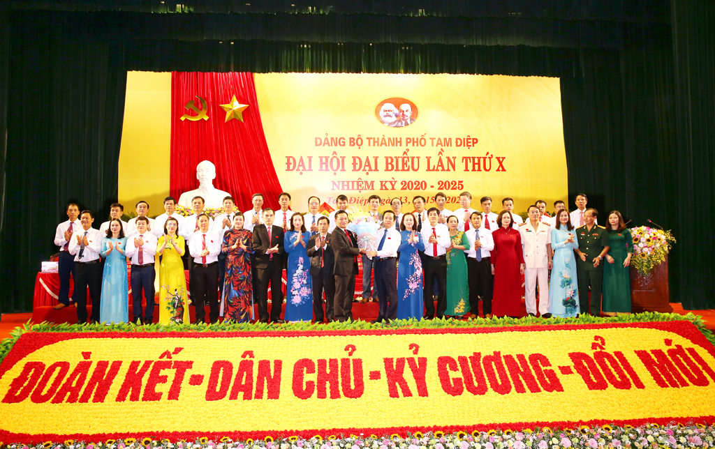 Đồng chí Nguyễn Cao Sơn được bầu giữ chức Bí thư Thành ủy Tam Điệp khóa X, nhiệm kỳ 2020-2025