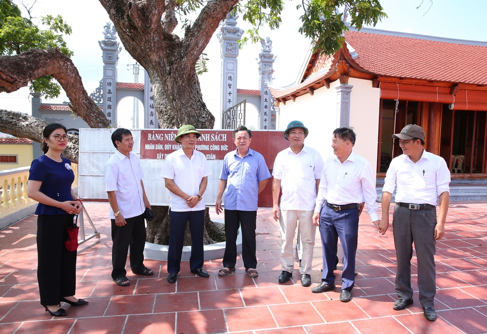 Kiểm tra xây dựng nông thôn mới tại huyện Gia Viễn