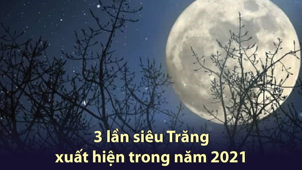 [Infographics] Những lần siêu Trăng, Trăng máu, Trăng xanh năm 2021