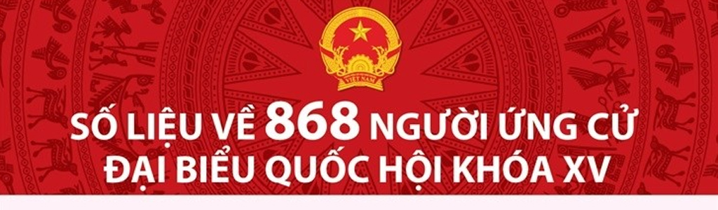 [Infographics] Số liệu về 868 người ứng cử đại biểu Quốc hội khóa XV