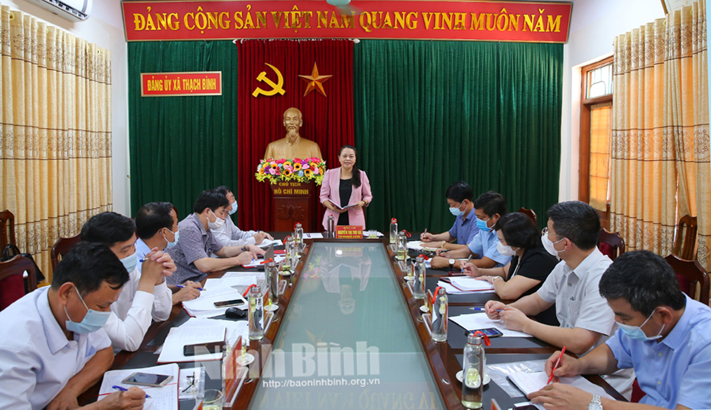 [Video] Đồng chí Bí thư Tỉnh ủy kiểm tra, khảo sát công tác xây dựng nông thôn mới tại xã Thạch Bình