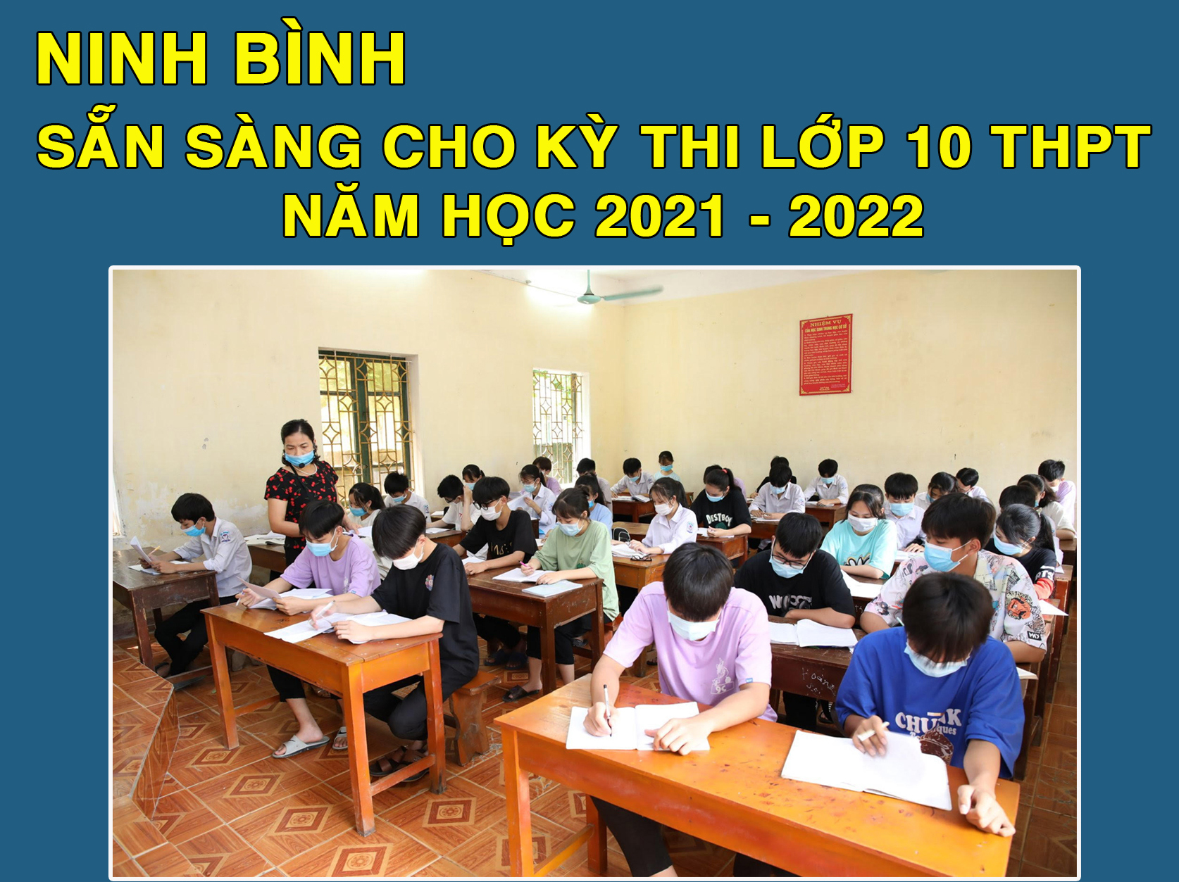 [Infographics] Ninh Bình: hơn 11.000 thí sinh thi tuyển sinh vào lớp 10 THPT năm 2021 - 2022