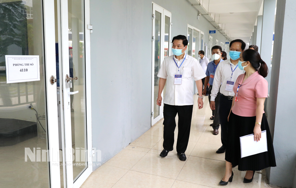 Kiểm tra công tác thi Kỳ thi Tốt nghiệp THPT năm 2021