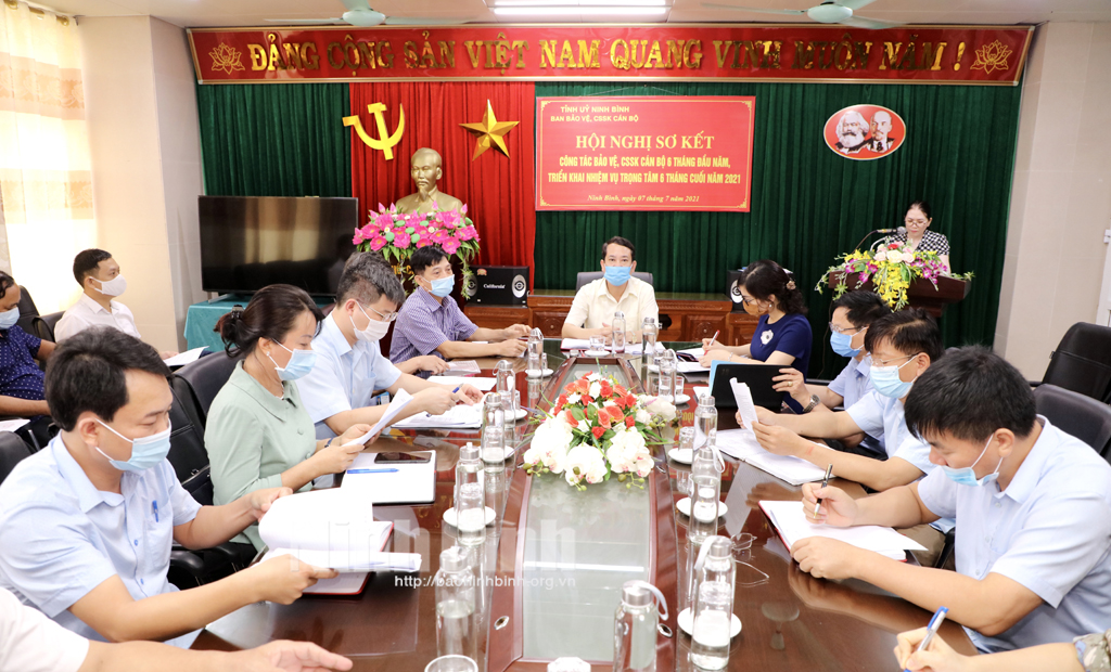 Triển khai nhiệm vụ trọng tâm công tác bảo vệ, chăm sóc sức khỏe cán bộ 6 tháng cuối năm 2021