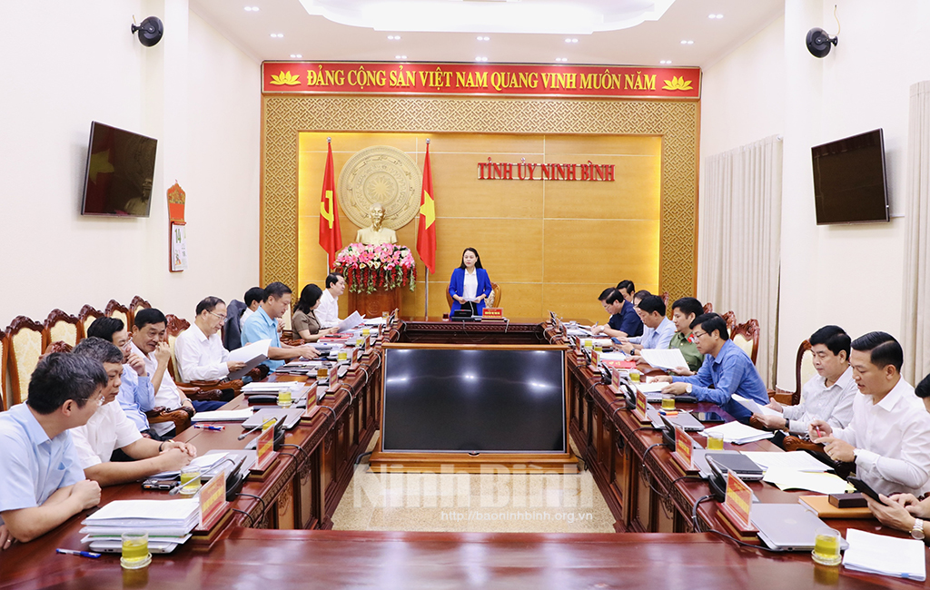 Hội nghị Ban Thường vụ Tỉnh ủy