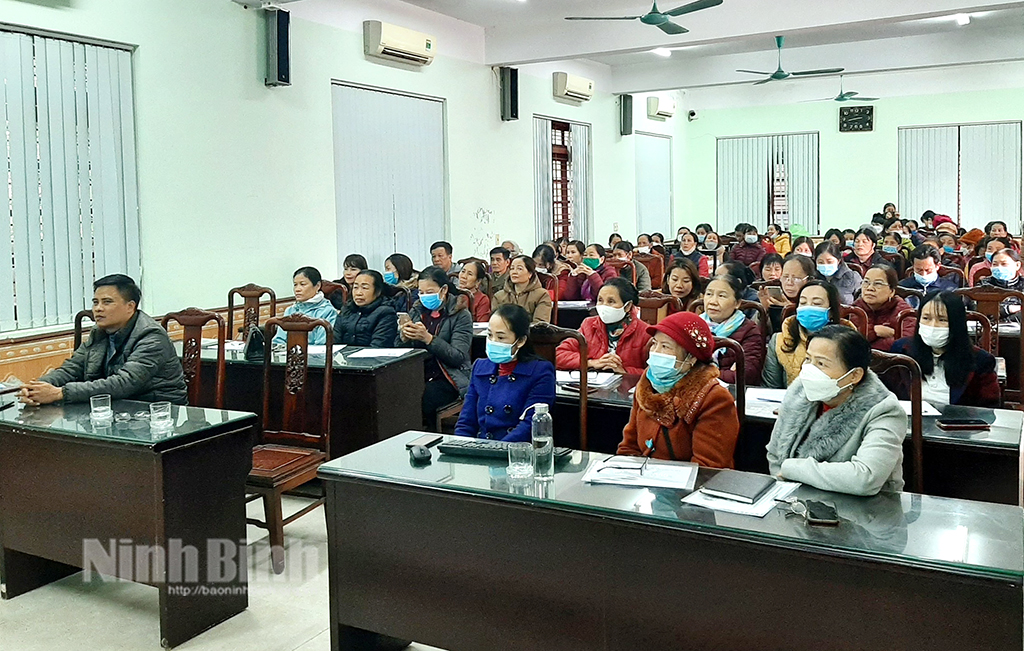 Tập huấn nghiệp vụ cho cộng tác viên dân số thành phố Tam Điệp