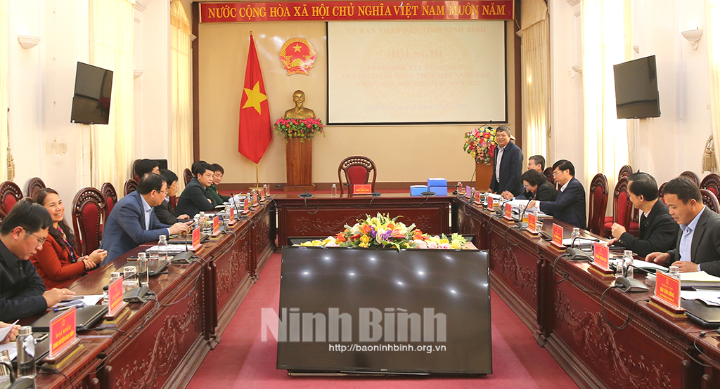 Thẩm định, xét công nhận xã nông thôn mới nâng cao, nông thôn mới kiểu mẫu năm 2022