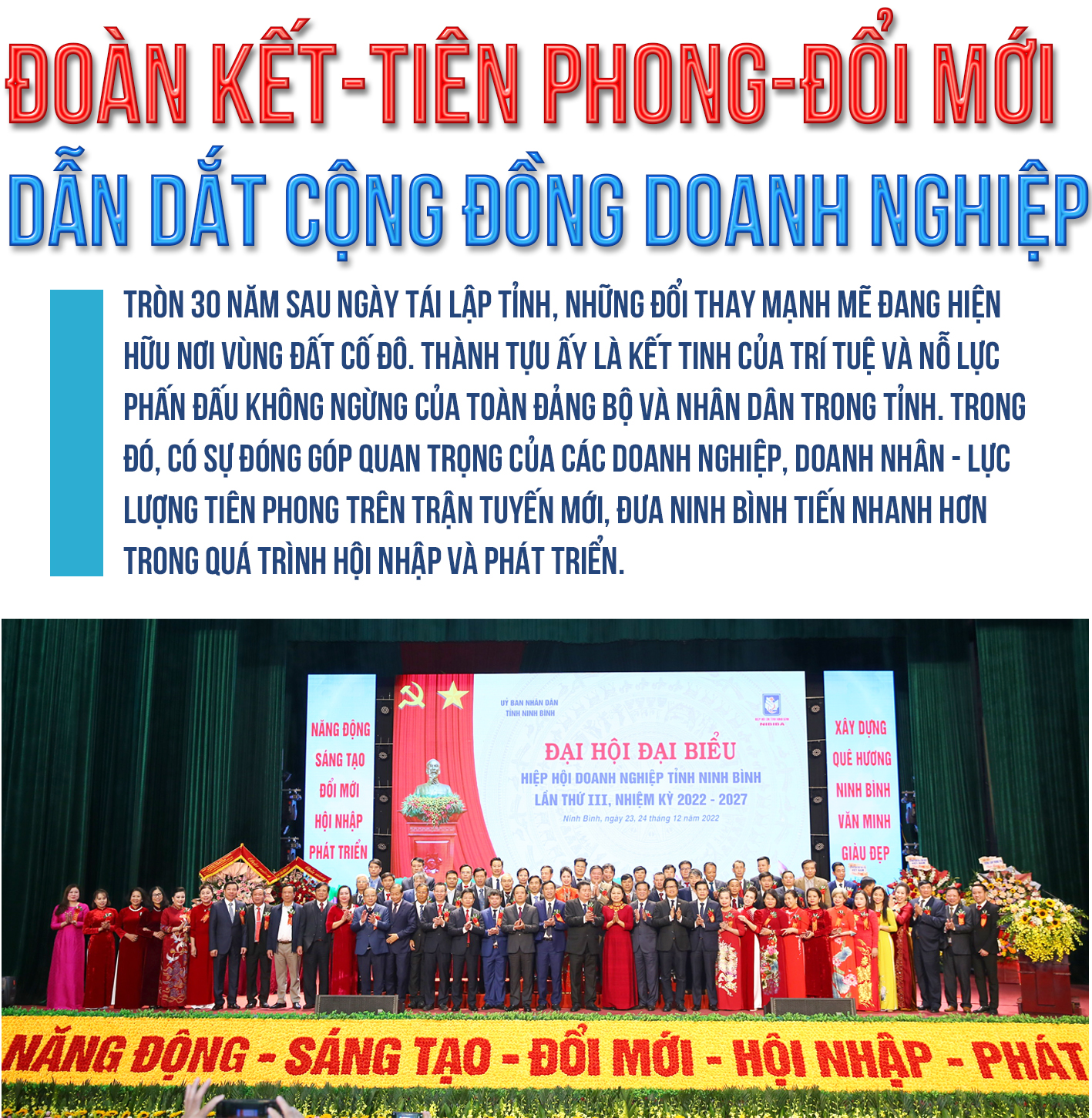 (Emagazine) Đoàn kết - tiên phong - đổi mới, dẫn dắt cộng đồng doanh nghiệp