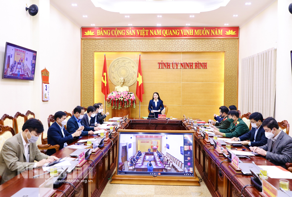 Ban Thường vụ Tỉnh ủy cho ý kiến vào kịch bản chi tiết Lễ kỷ niệm 200 năm Danh xưng Ninh Bình và 30 năm tái lập tỉnh