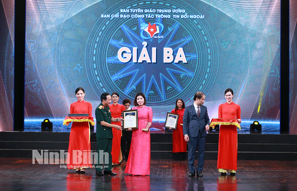 Báo Ninh Bình đoạt giải Ba Giải thưởng toàn quốc về thông tin đối ngoại lần thứ IX