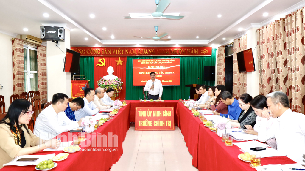 Khối thi đua các cơ quan Đảng tổng kết công tác năm 2023