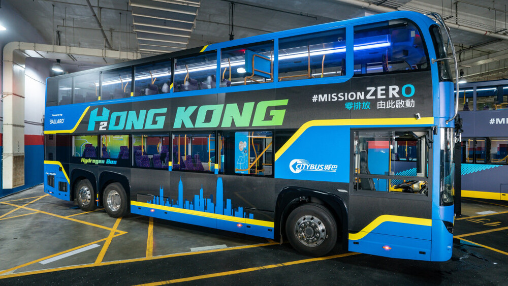 Thử nghiệm xe búyt hai tầng chạy bằng hydro ở Hong Kong
