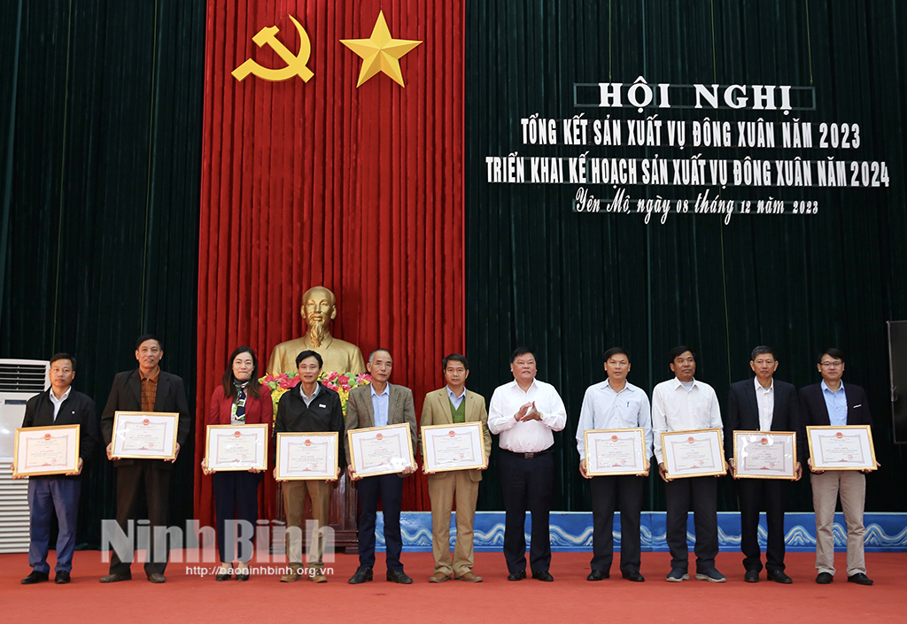 Yên Mô triển khai kế hoạch sản xuất vụ Đông xuân năm 2024