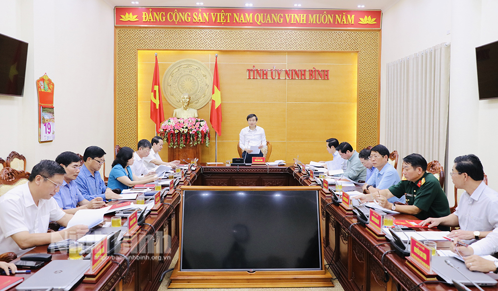 Hội nghị Ban Thường vụ Tỉnh ủy