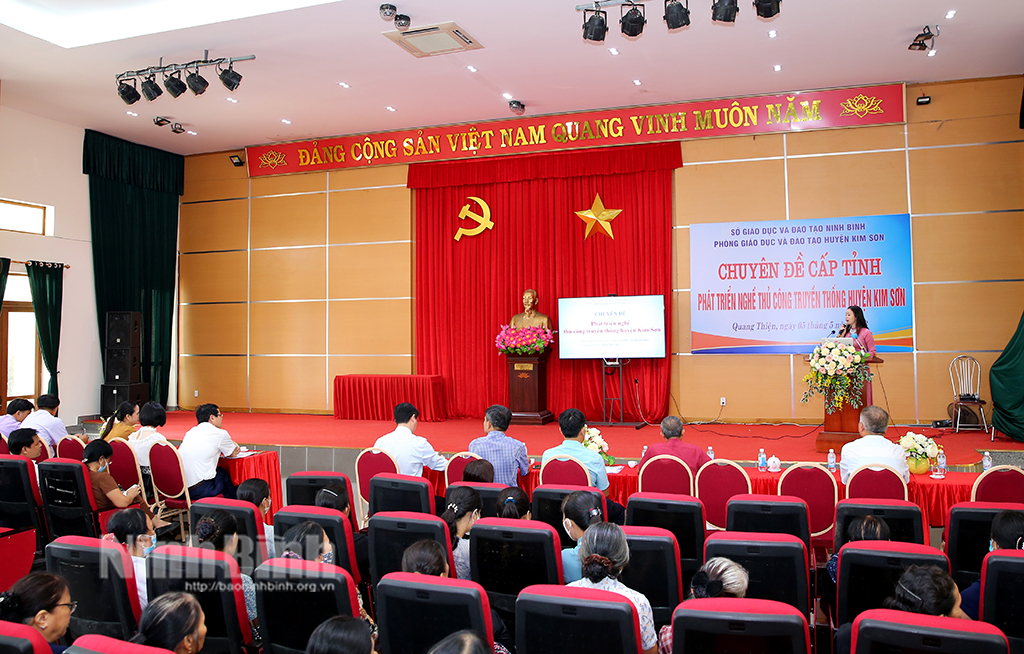 Chuyên đề cấp tỉnh phát triển nghề thủ công truyền thống huyện Kim Sơn