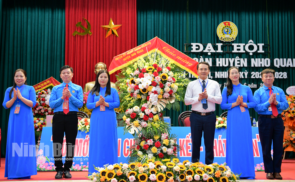 Đại hội Công đoàn huyện Nho Quan nhiệm kỳ 2023 - 2028