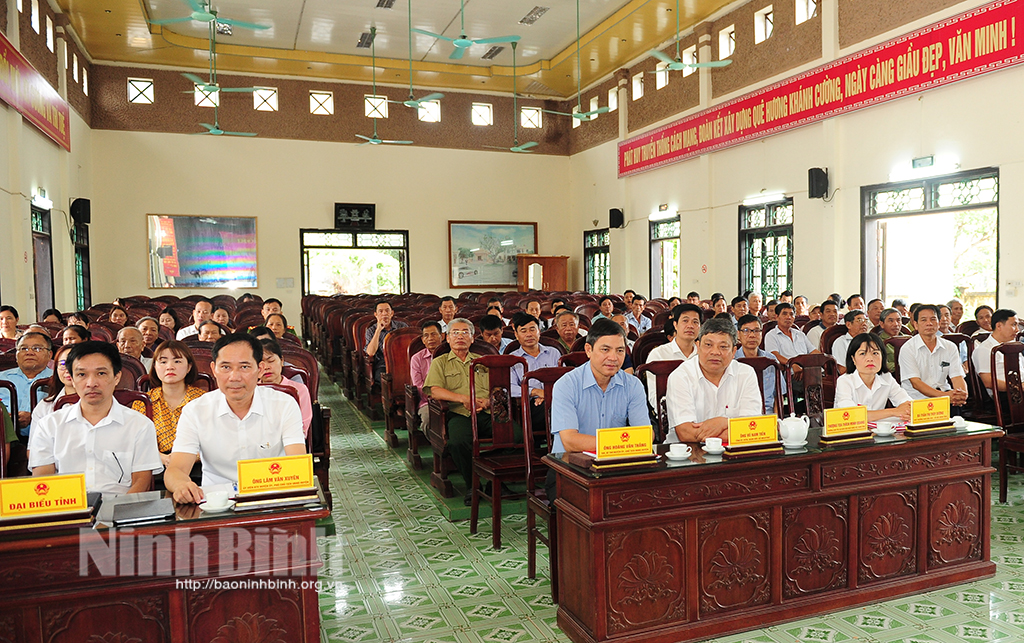 Đại biểu HĐND tỉnh tiếp xúc cử tri huyện Yên Khánh