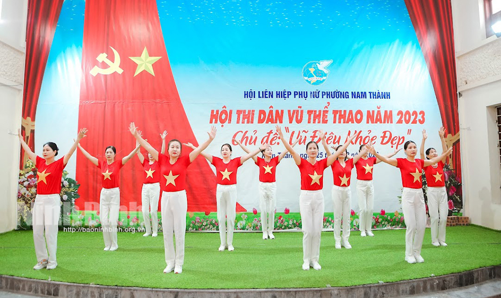 Phong trào dân vũ thể thao của phụ nữ phường Nam Thành