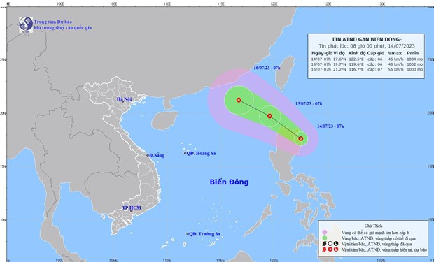 Áp thấp nhiệt đới sẽ đi vào Biển Đông, có khả năng mạnh lên thành bão