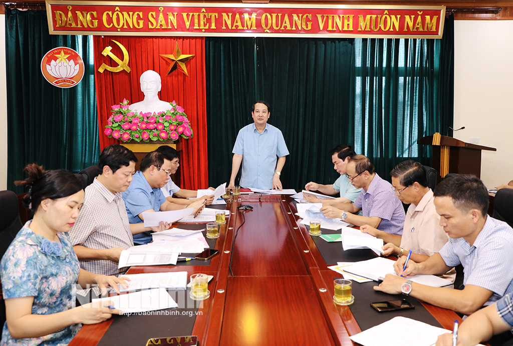 Hội nghị rà soát công tác chuẩn bị cho Lễ phát động xây dựng Quỹ Đền ơn đáp nghĩa và an sinh xã hội tỉnh năm 2023