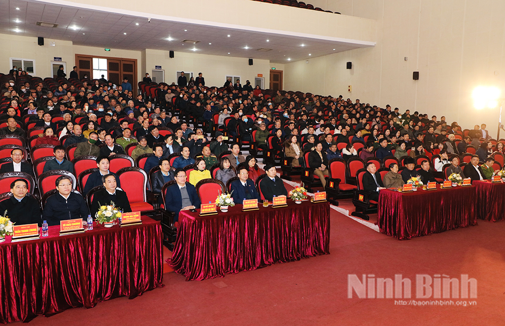 Thành phố Ninh Bình gặp mặt mừng Đảng, mừng Xuân Giáp Thìn năm 2024