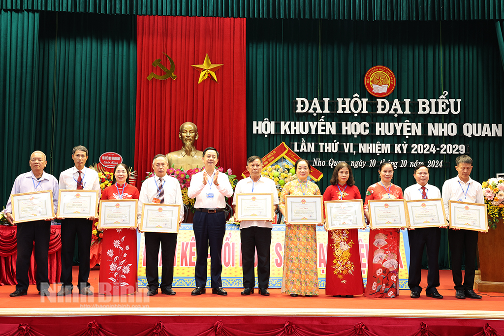 Đại hội đại biểu Hội Khuyến học huyện Nho Quan lần thứ VI