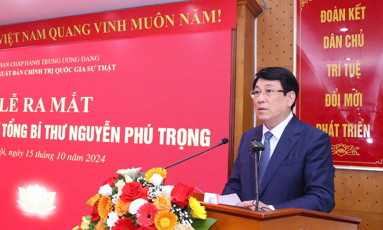 Phát biểu của Đại tướng Lương Cường tại Lễ ra mắt tủ sách điện tử về Tổng Bí thư Nguyễn Phú Trọng