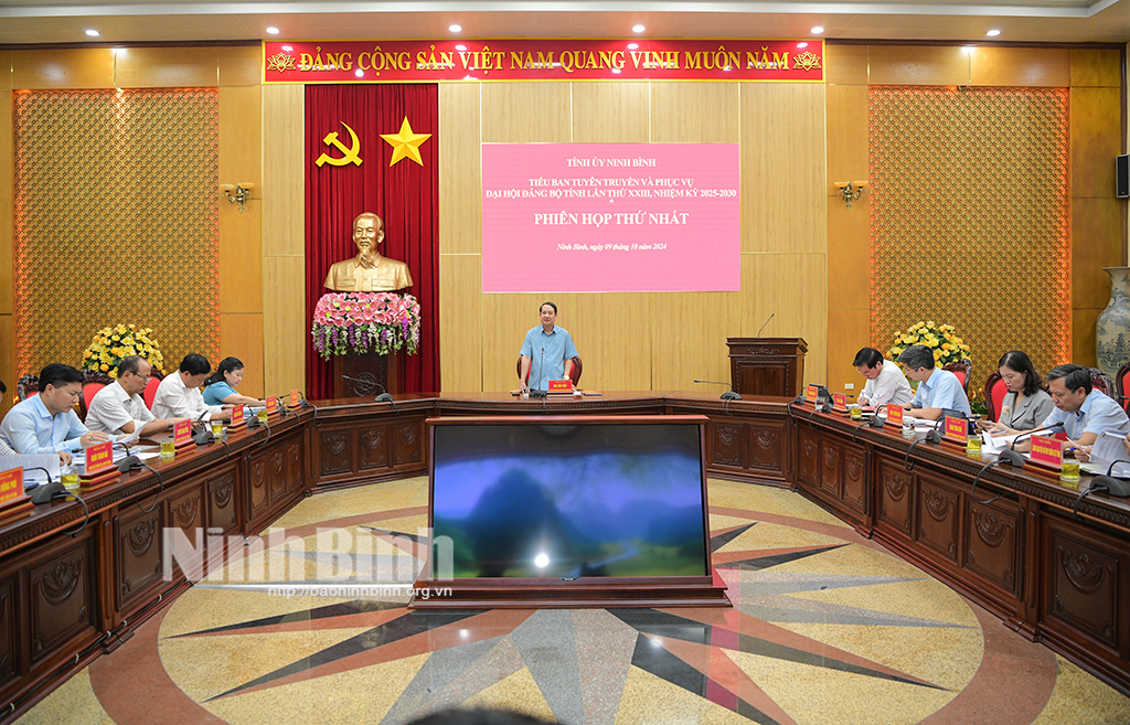 [Video] Tiểu ban Tuyên truyền và phục vụ Đại hội Đảng bộ tỉnh lần thứ XXIII họp phiên thứ nhất