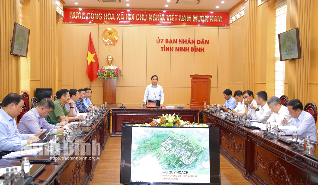 Báo cáo tiến độ thực hiện Đồ án điều chỉnh Quy hoạch chung đô thị Phát Diệm đến năm 2035