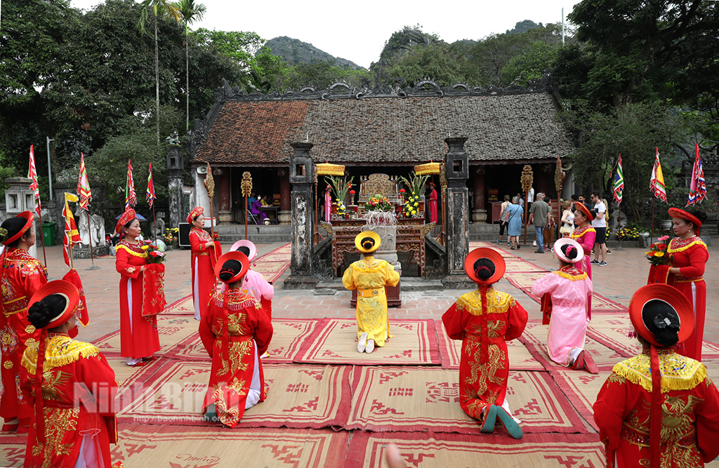 Lưu giữ nét văn hóa đặc sắc của nghi thức tế cửu khúc tại Lễ hội Hoa Lư